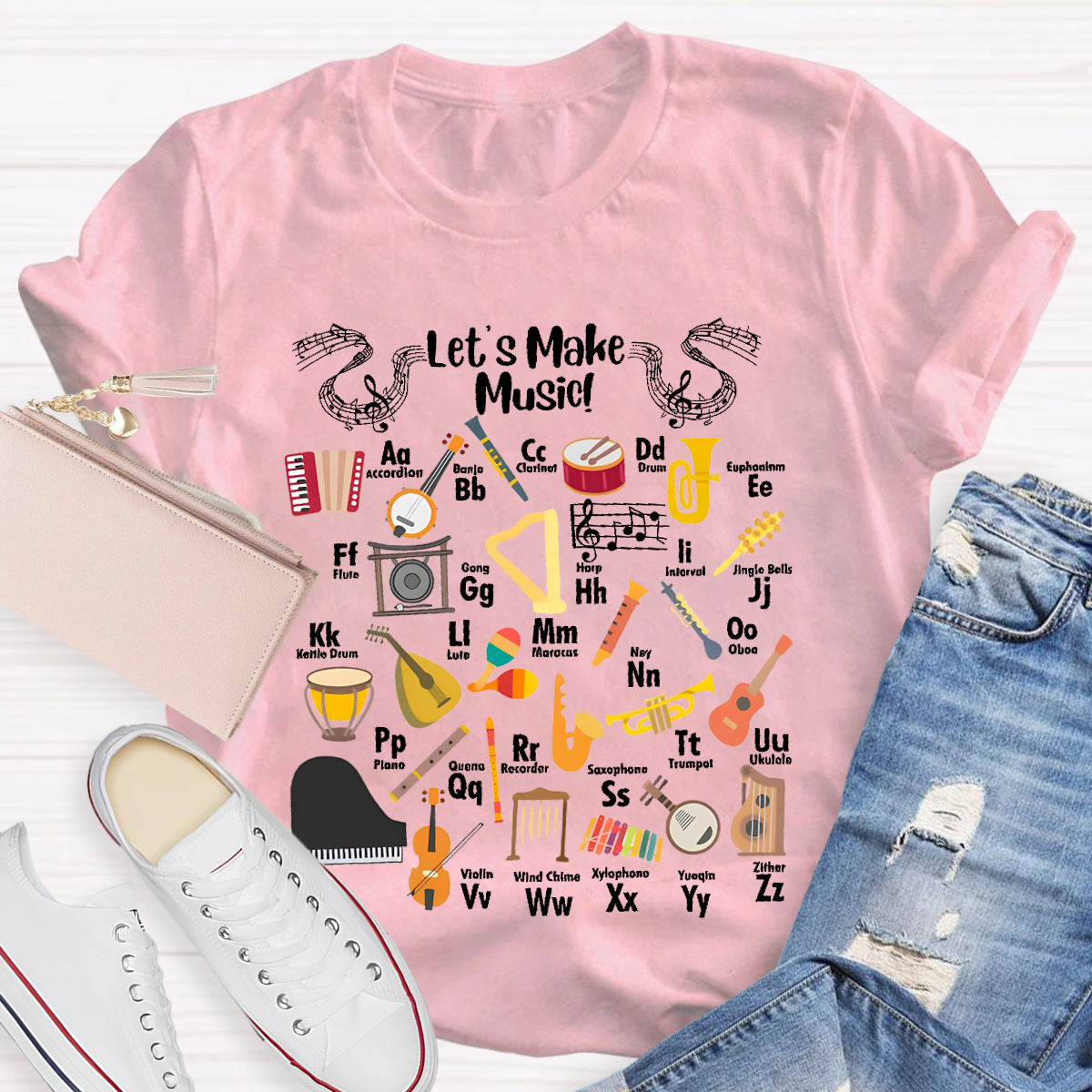 Let's Make Music Teacher T-Shirt