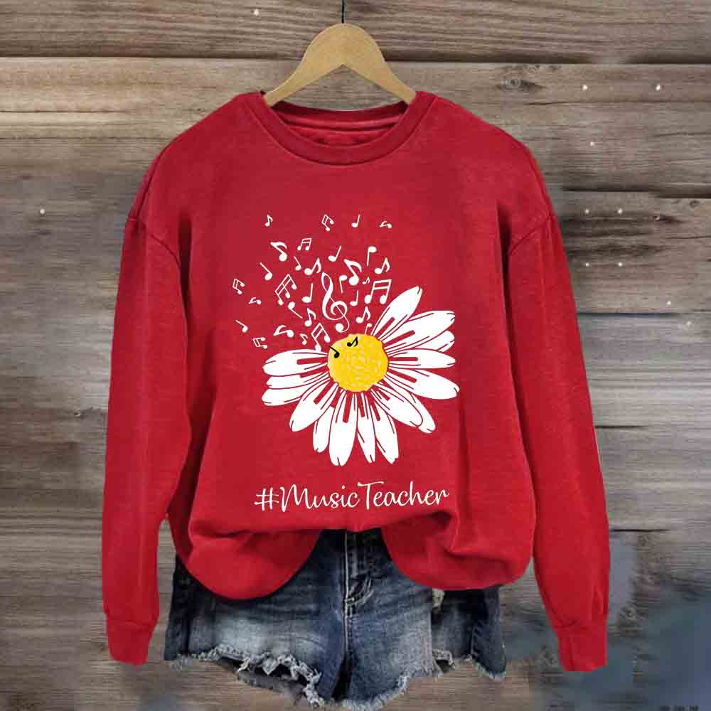 Sunflower Music Teacher Sweatshirt