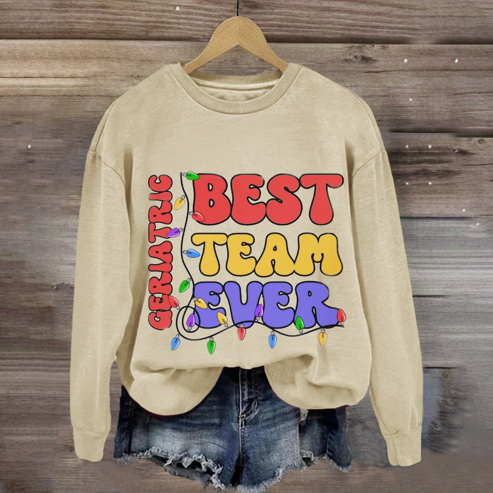 Personalized Team Name Christmas Sweatshirt