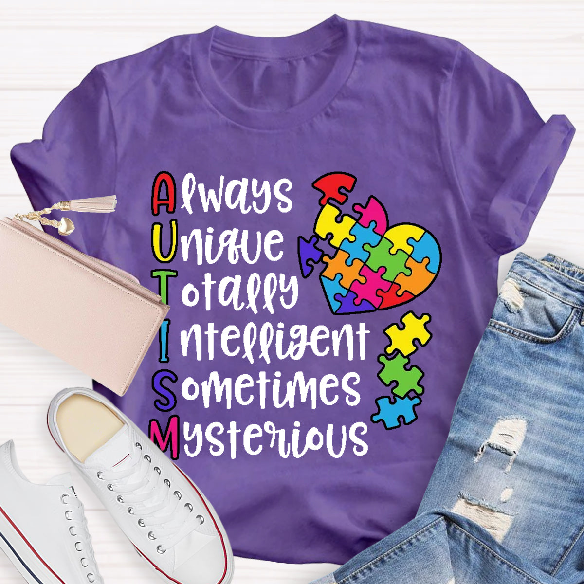 Autism Always Unique Totally Interesting Sometimes Mysterious T-Shirt