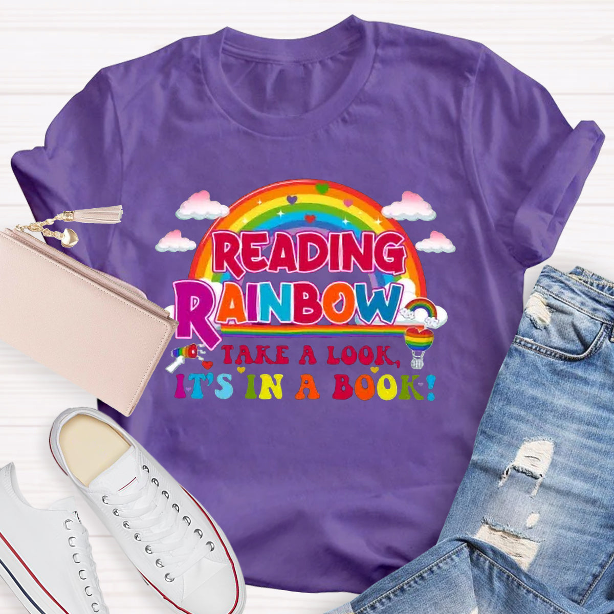 Reading Rainbow Take A Look Teacher T-Shirt