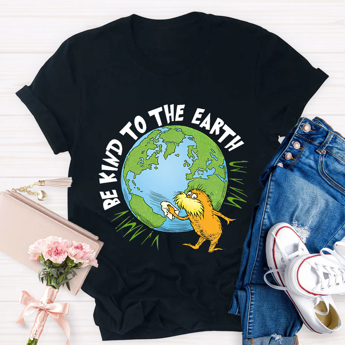 Be Kind To The Earth Teacher T-Shirt