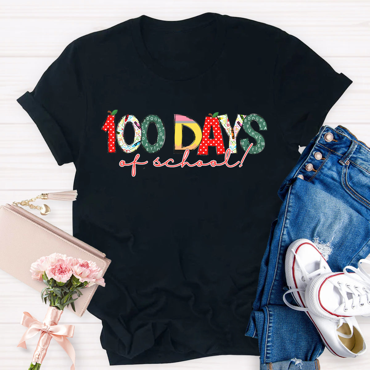 100 Days Of School Teacher T-Shirt