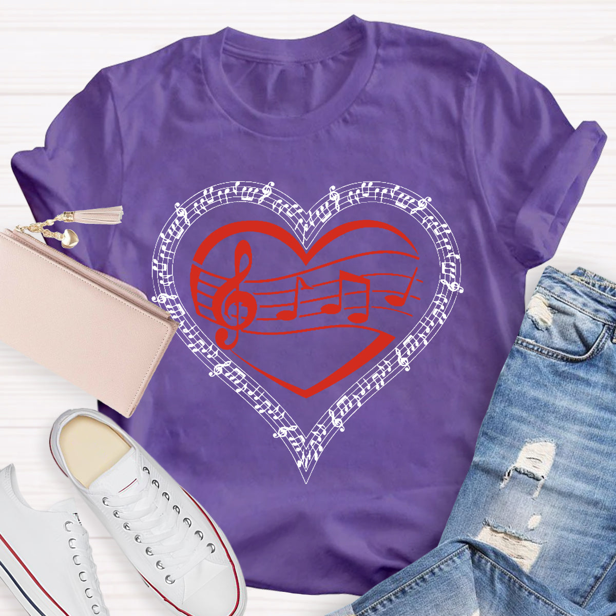 Musical Heart Teacher T-Shirt