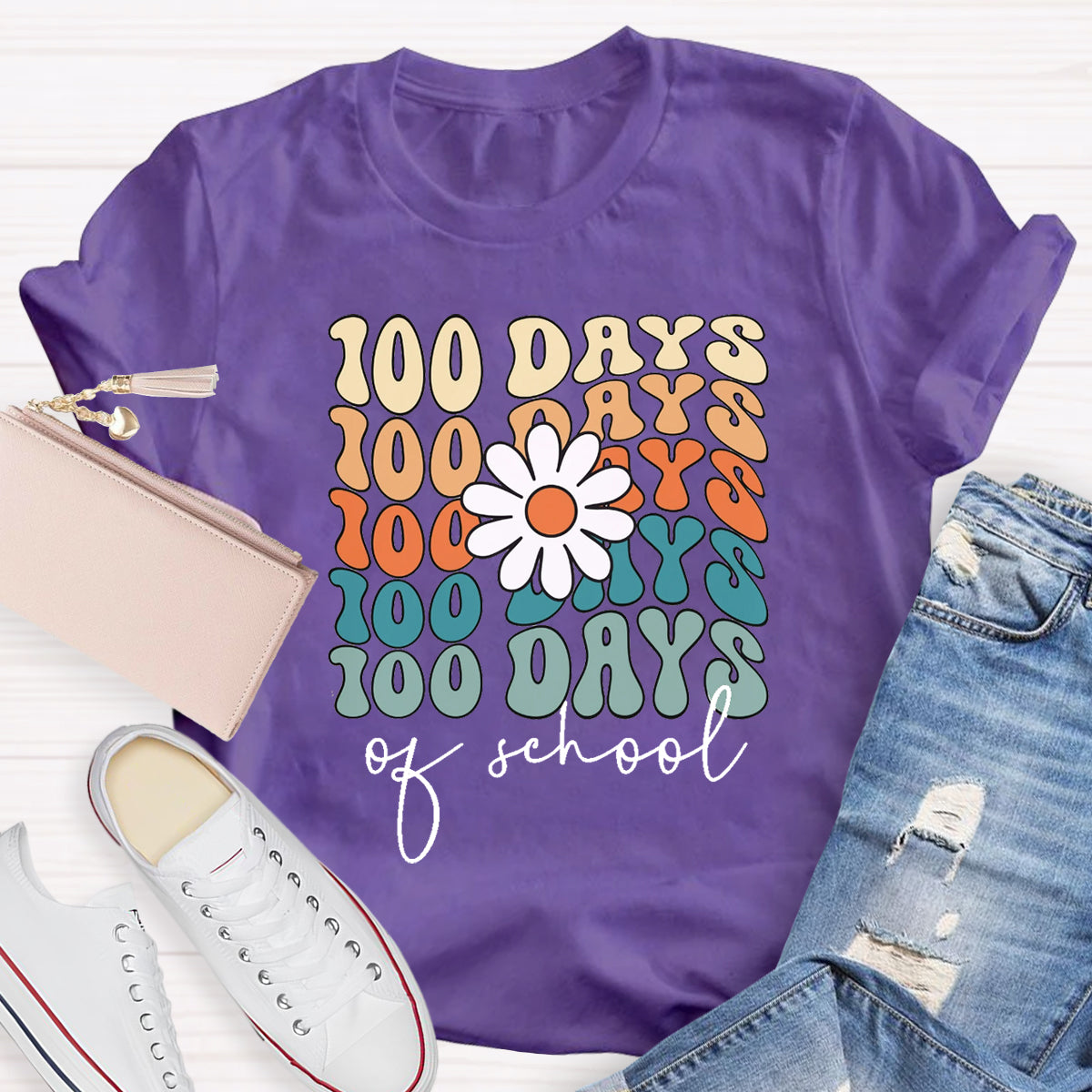 100 Days Of School Teacher T-Shirt