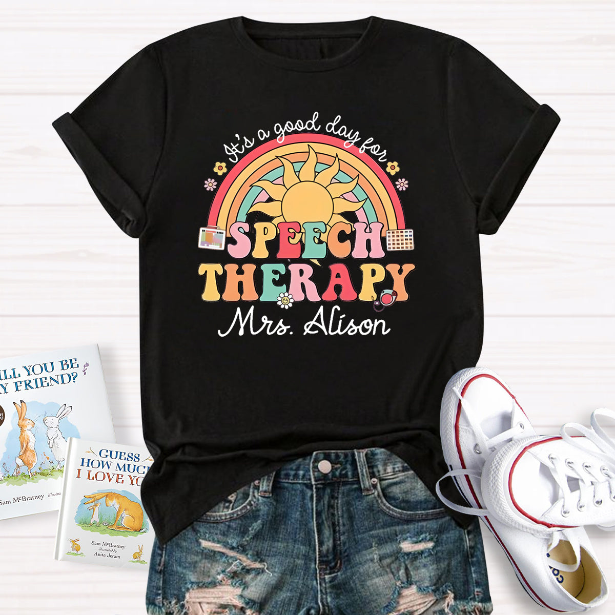 Personalized Name It's A Good Day For Speech Therapy T-Shirt