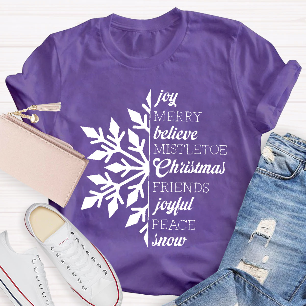 Merry Christmas Snowflake T-Shirt