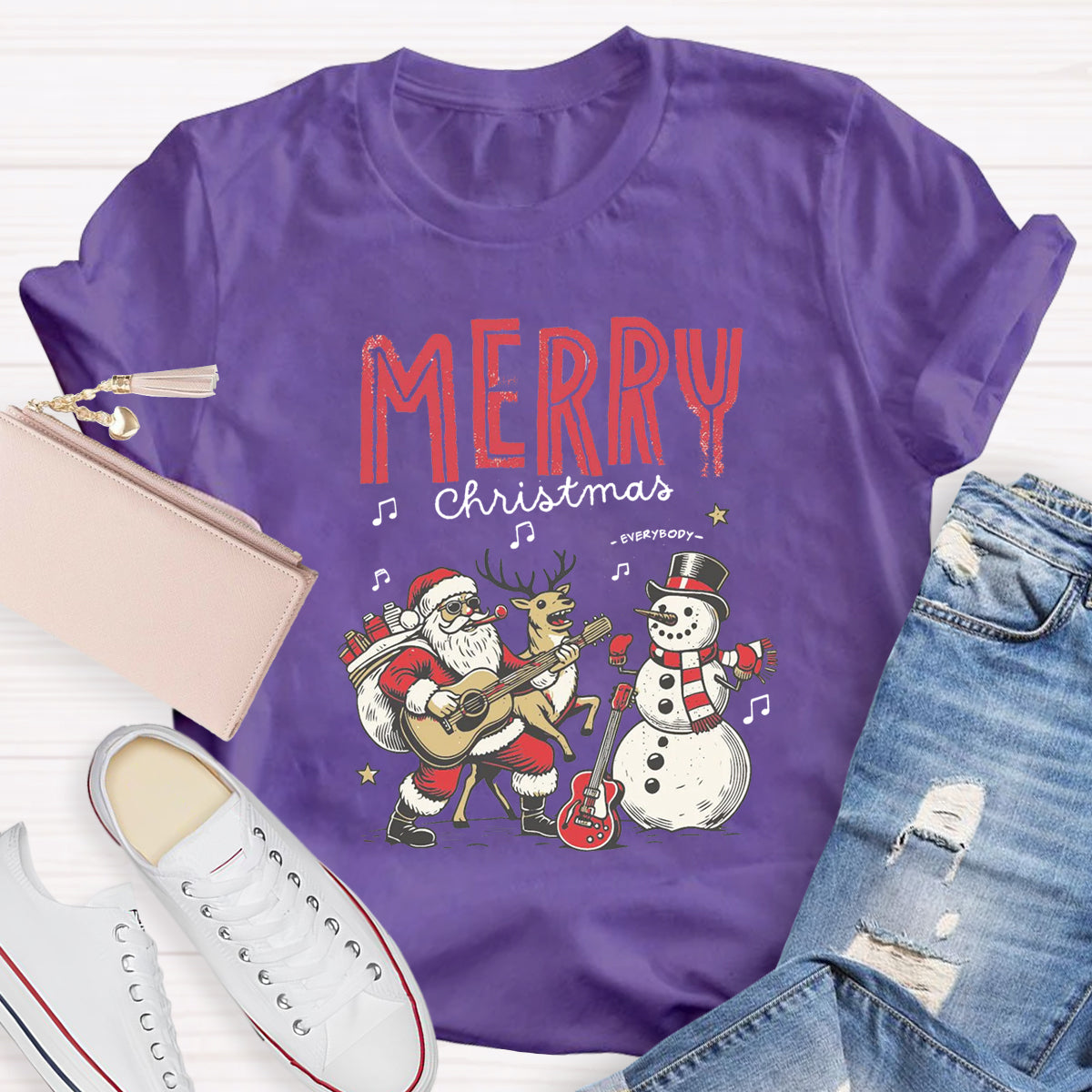 Merry Christmas Music Teacher T-Shirt