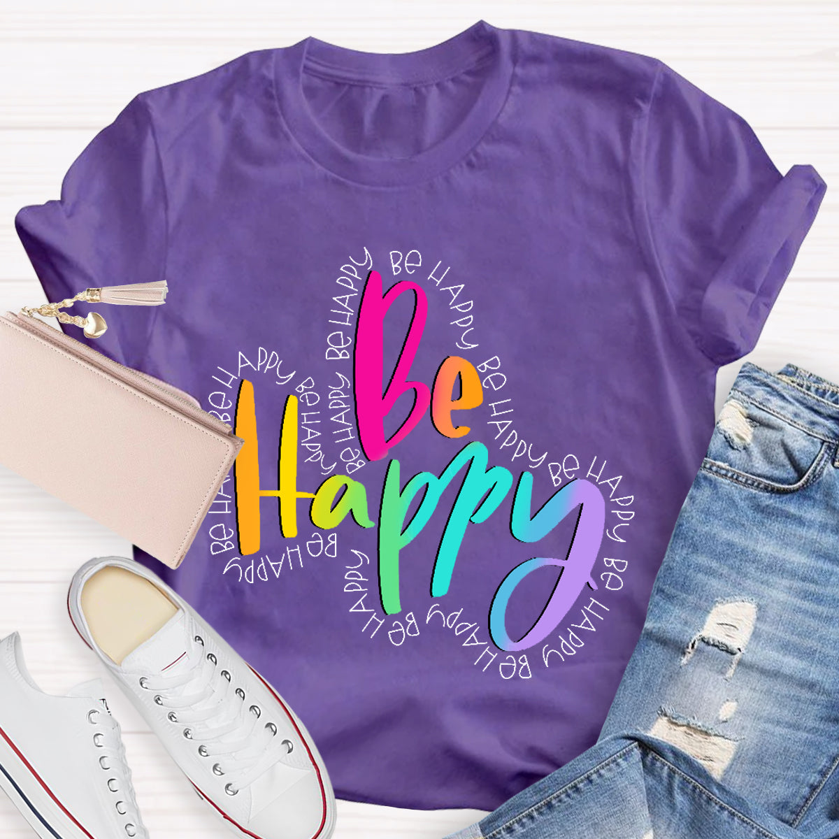 Be Happy Teacher T-Shirt