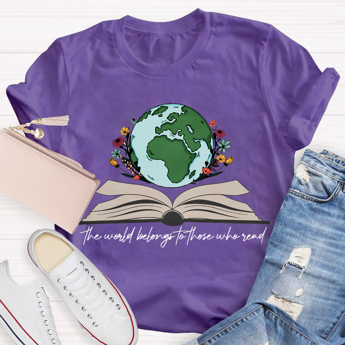 The World Belongs To Those Who Read Teacher T-Shirt