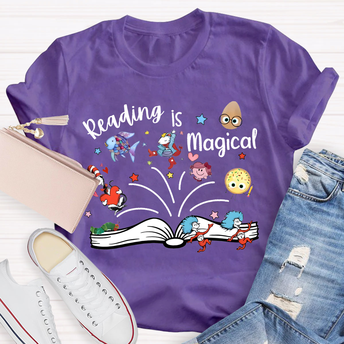 Reading Is Magical Children's Books Teacher T-Shirt