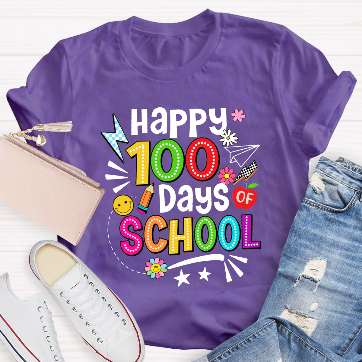 Happy 100 Days Of School T-Shirt