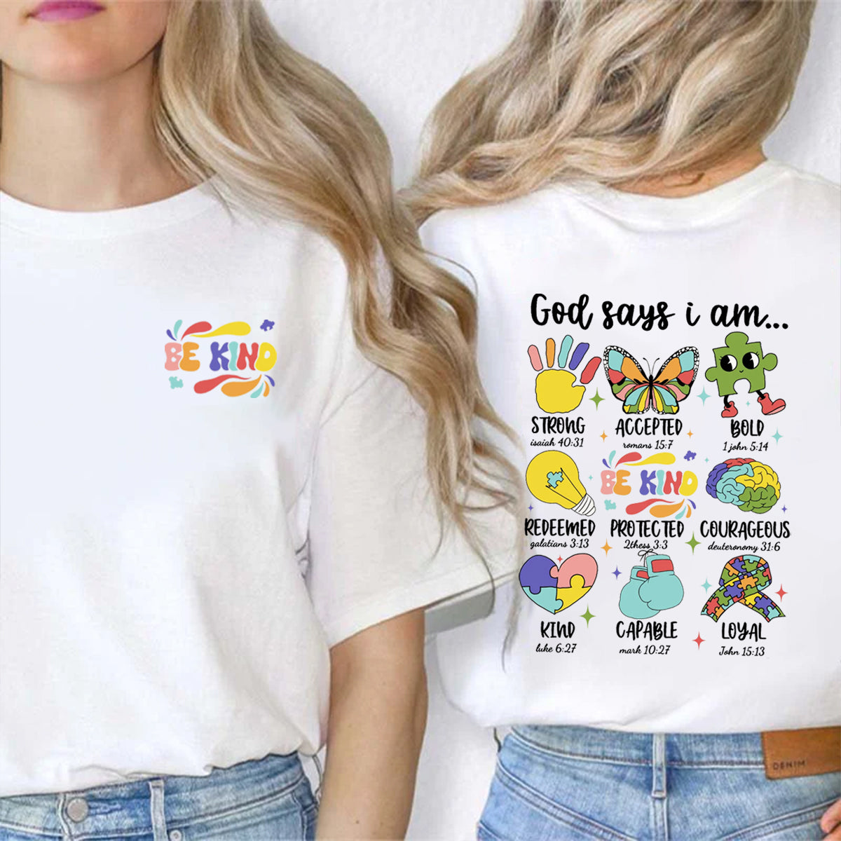 God Says Be Kind Double Printed T-shirt