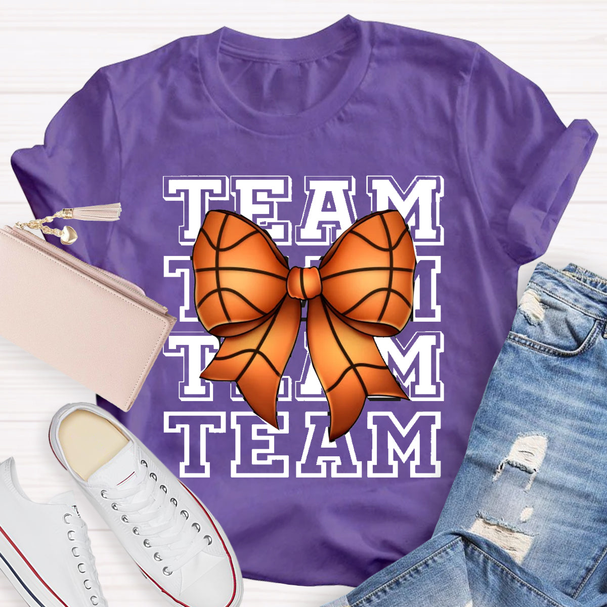 Game Day Team Bow Teacher T-Shirt