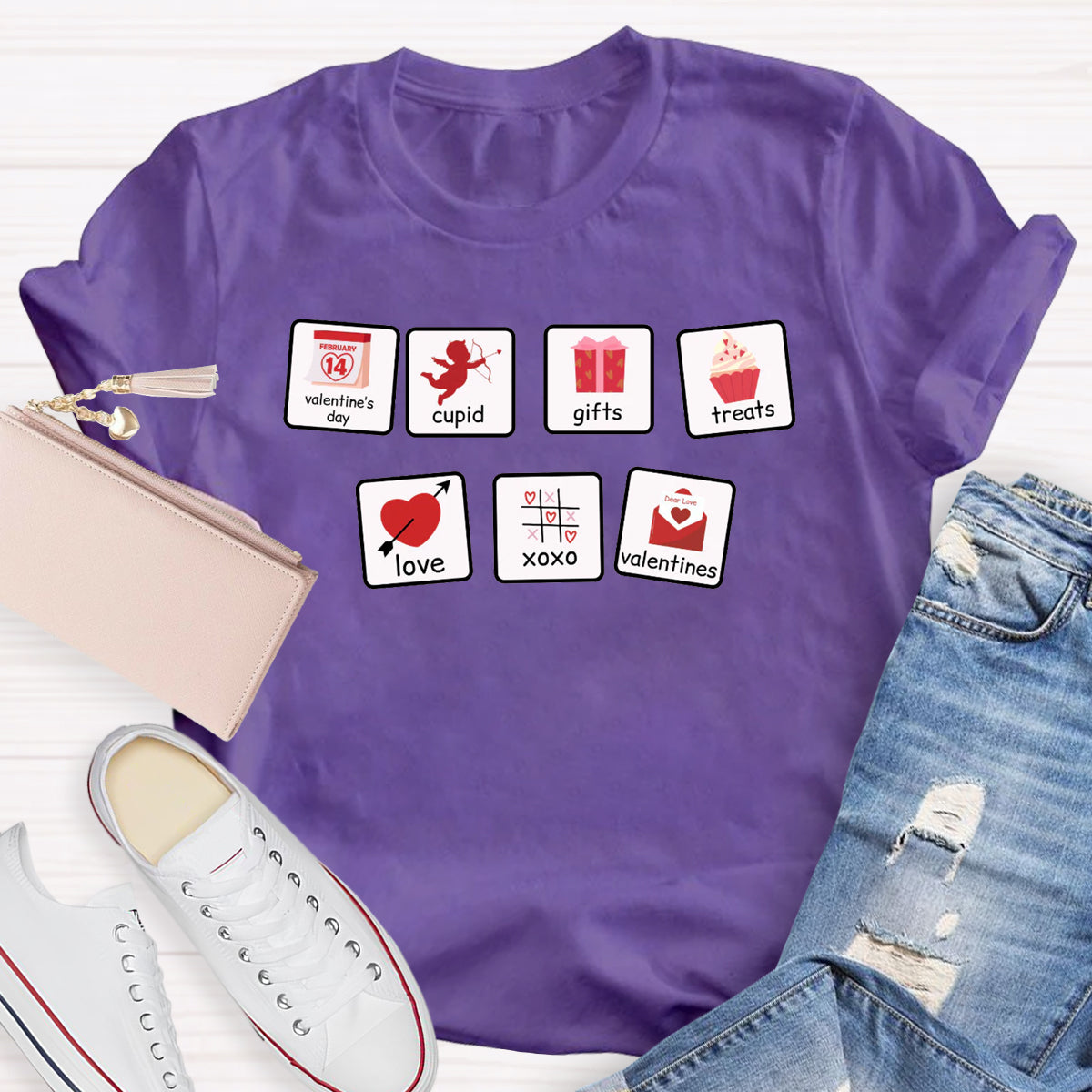 Cupid Gifts Treats Love Valentines SLP Teacher T-Shirt