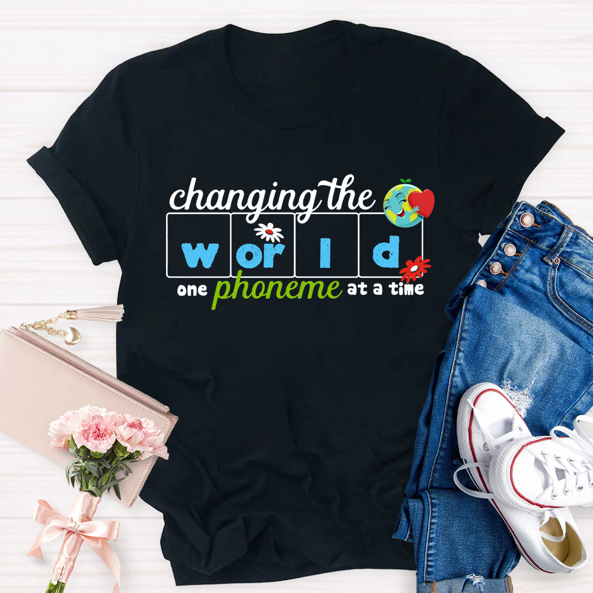 Changing The World One Phoneme At A Time Reading T-Shirt