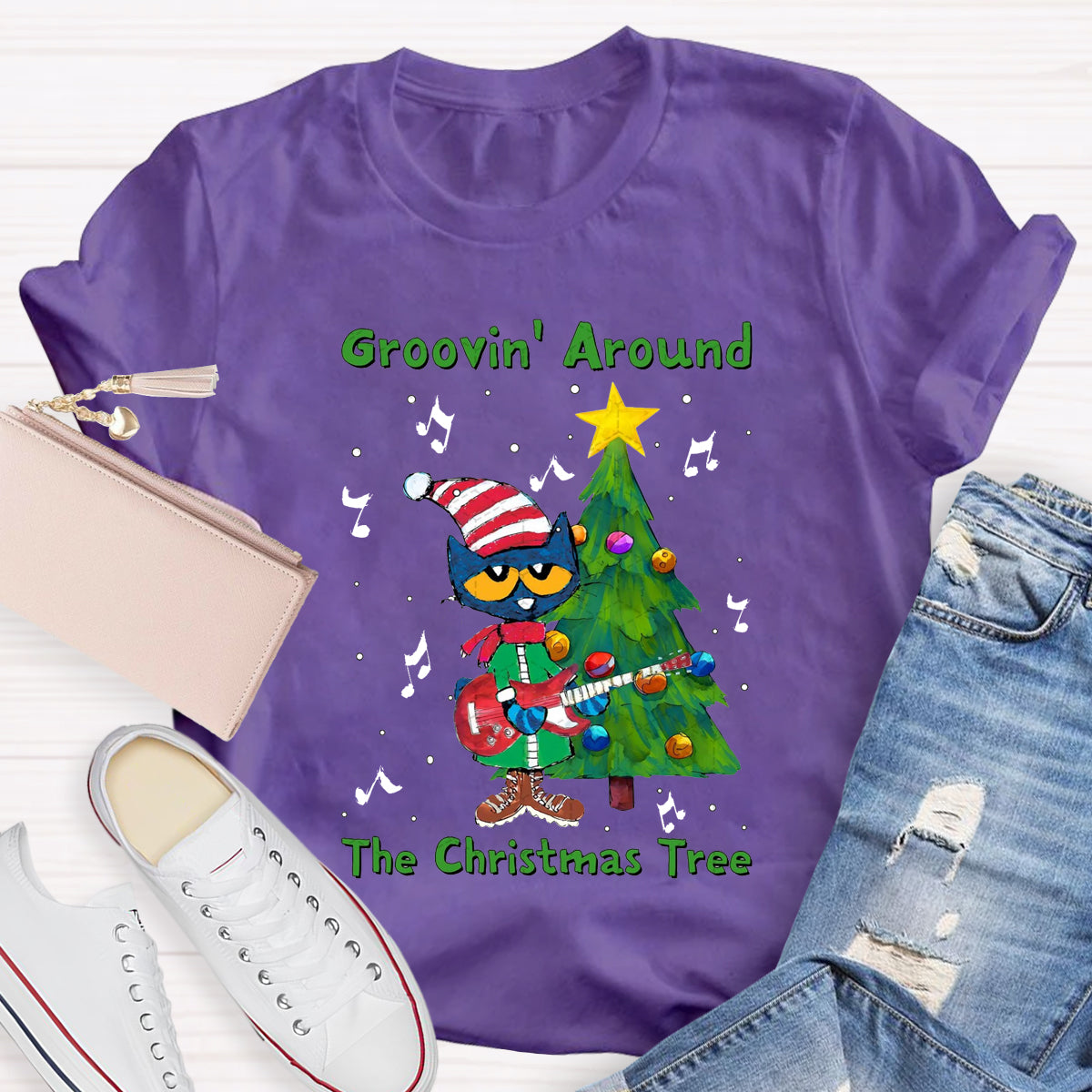 Groovin Around The Christmas Tree T-Shirt