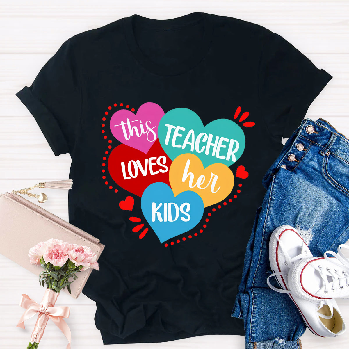 This Teacher Loves Her Kids Teacher T-Shirt