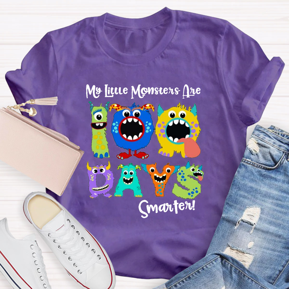 My Little Monsters 100 Days Smarter T-Shirt