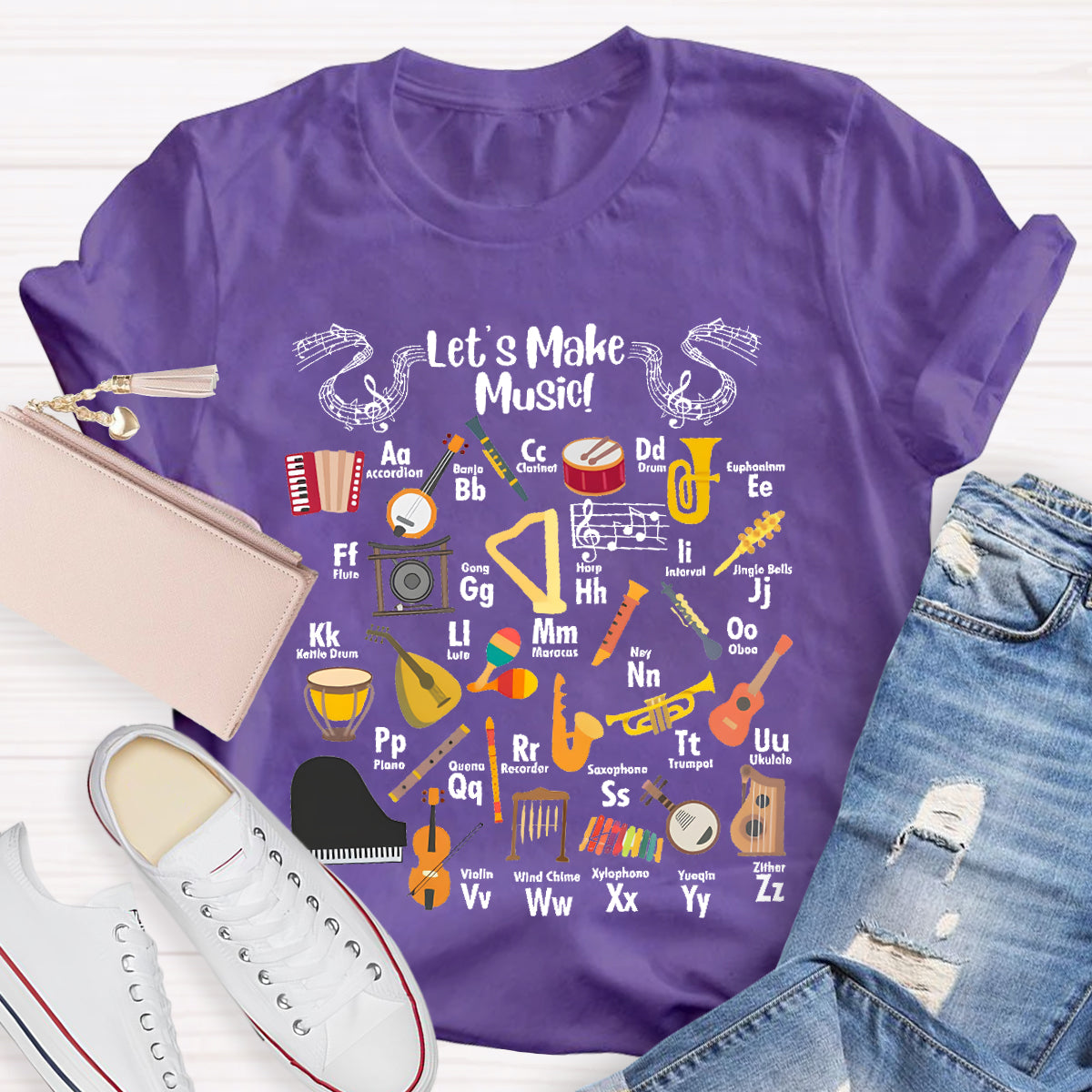 Let's Make Music Teacher T-Shirt