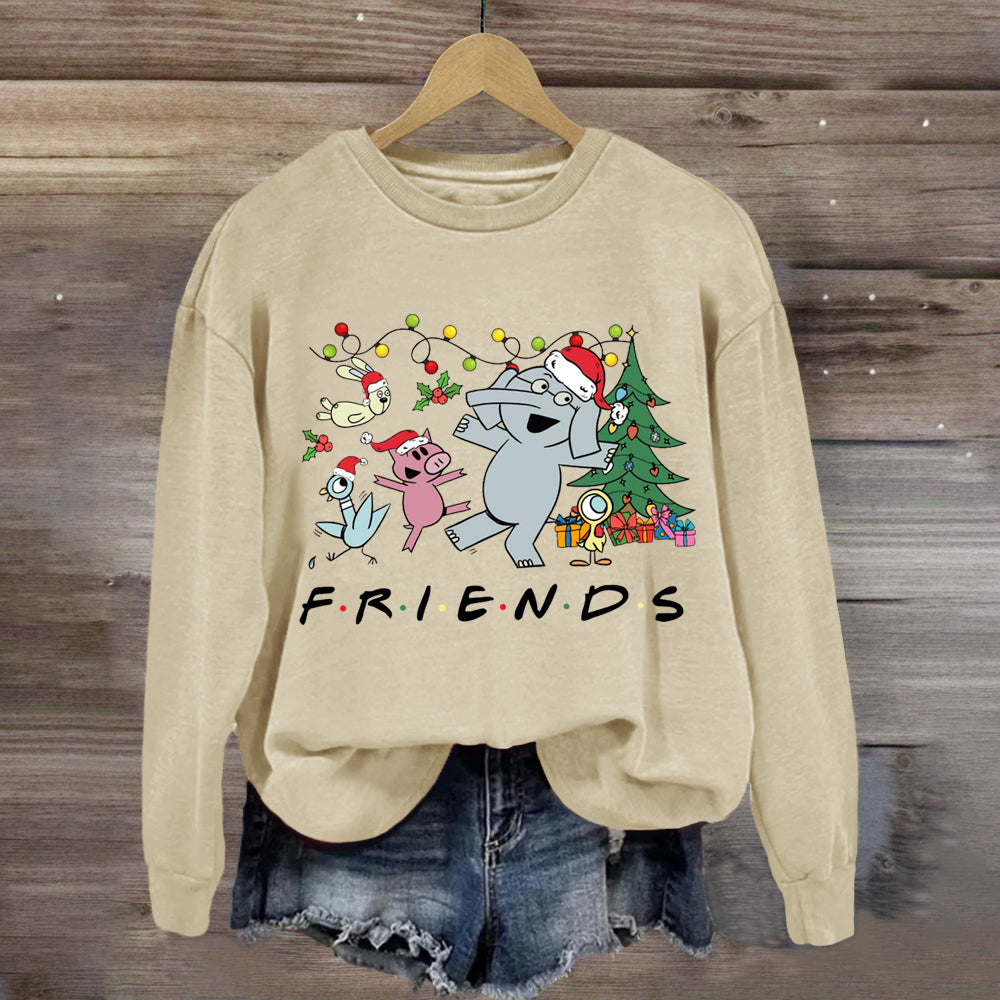 Friends Elephant And Piggie Christmas Sweatshirt