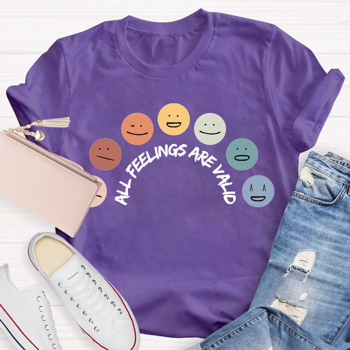 All Feelings Are Okay Teacher T-Shirt