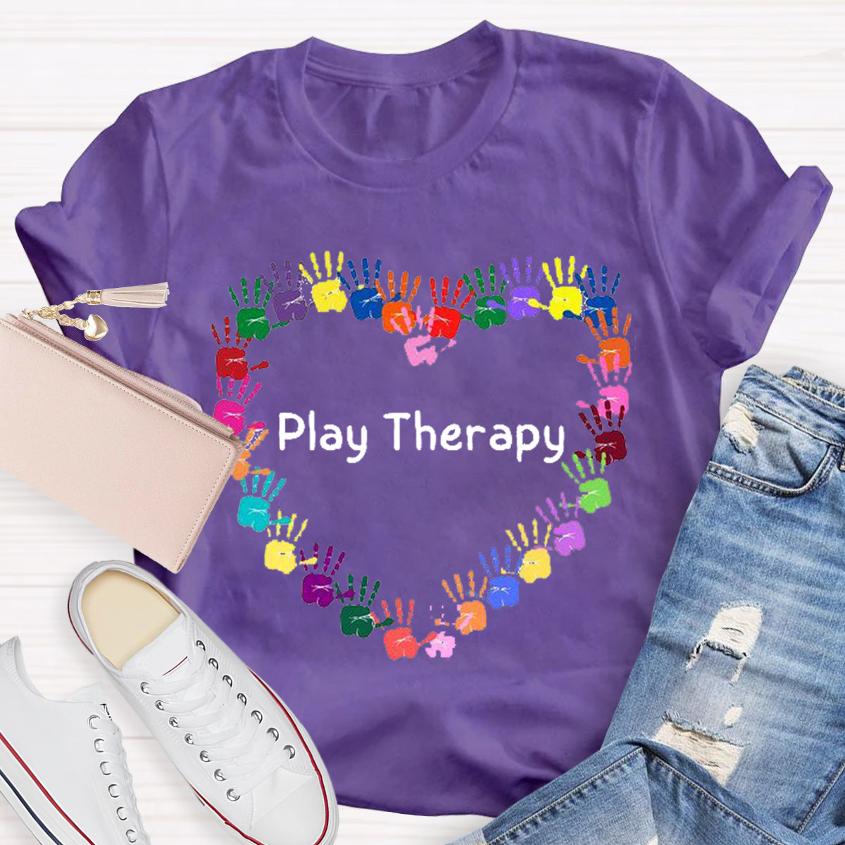 Heart Play Therapy Teacher T-Shirt