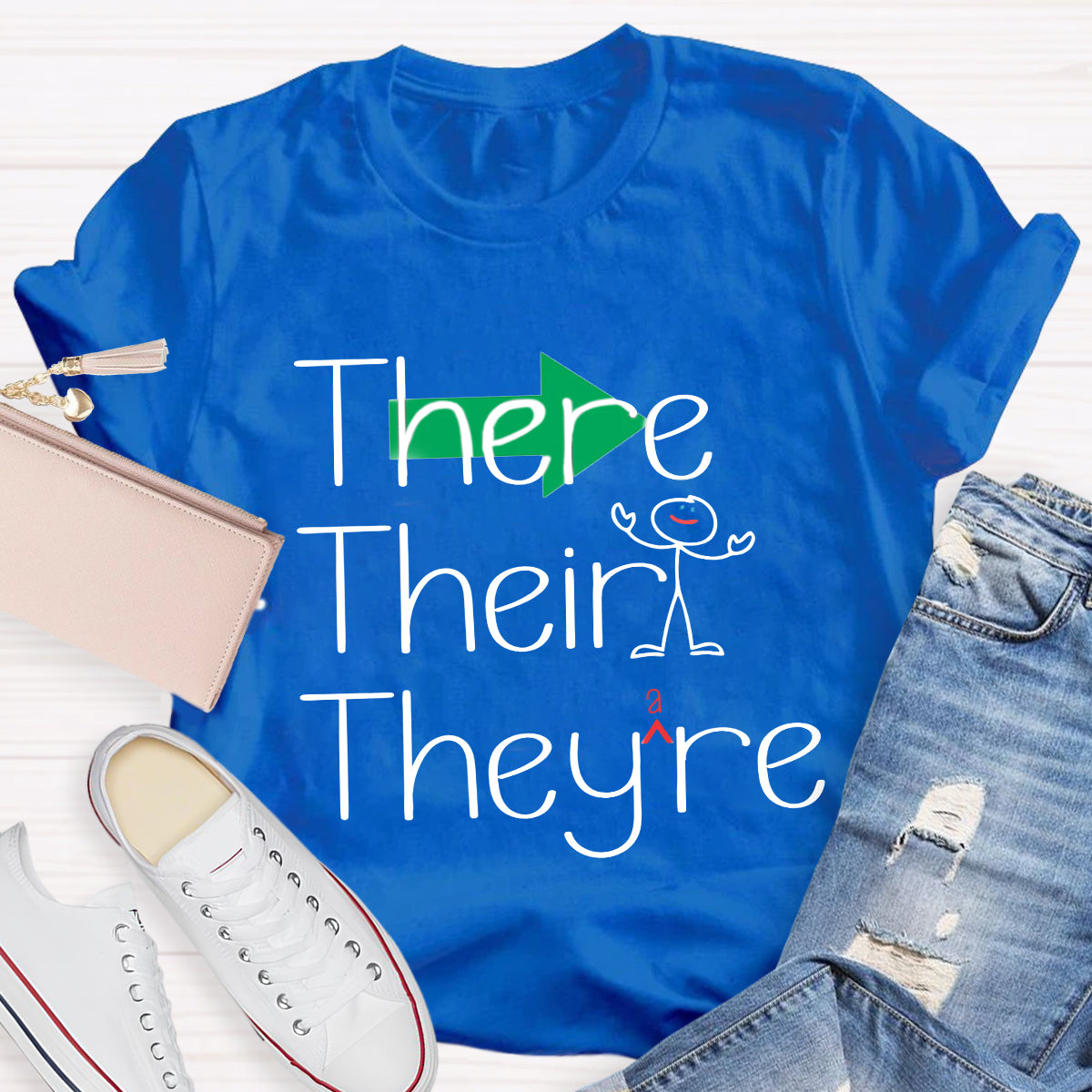 Their There They're Grammar T-Shirt