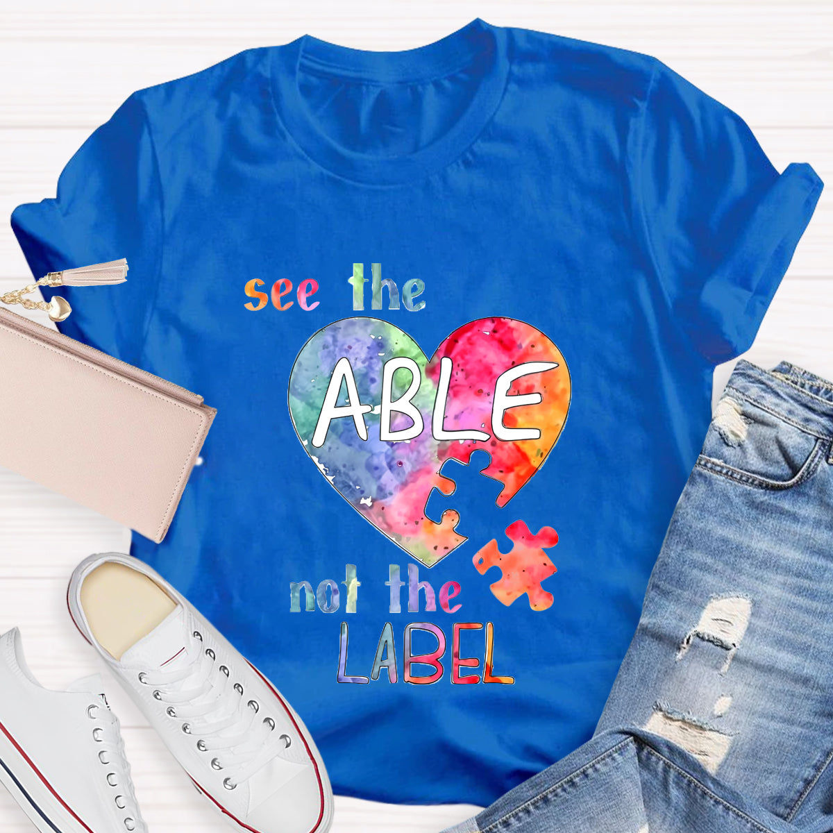 See The Able Not the Label Heart T-Shirt