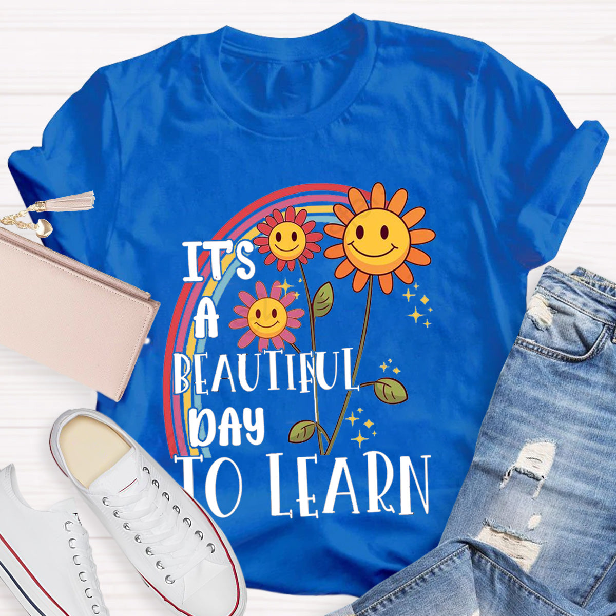 I's A Beautiful Day To Learn Teacher T-Shirt