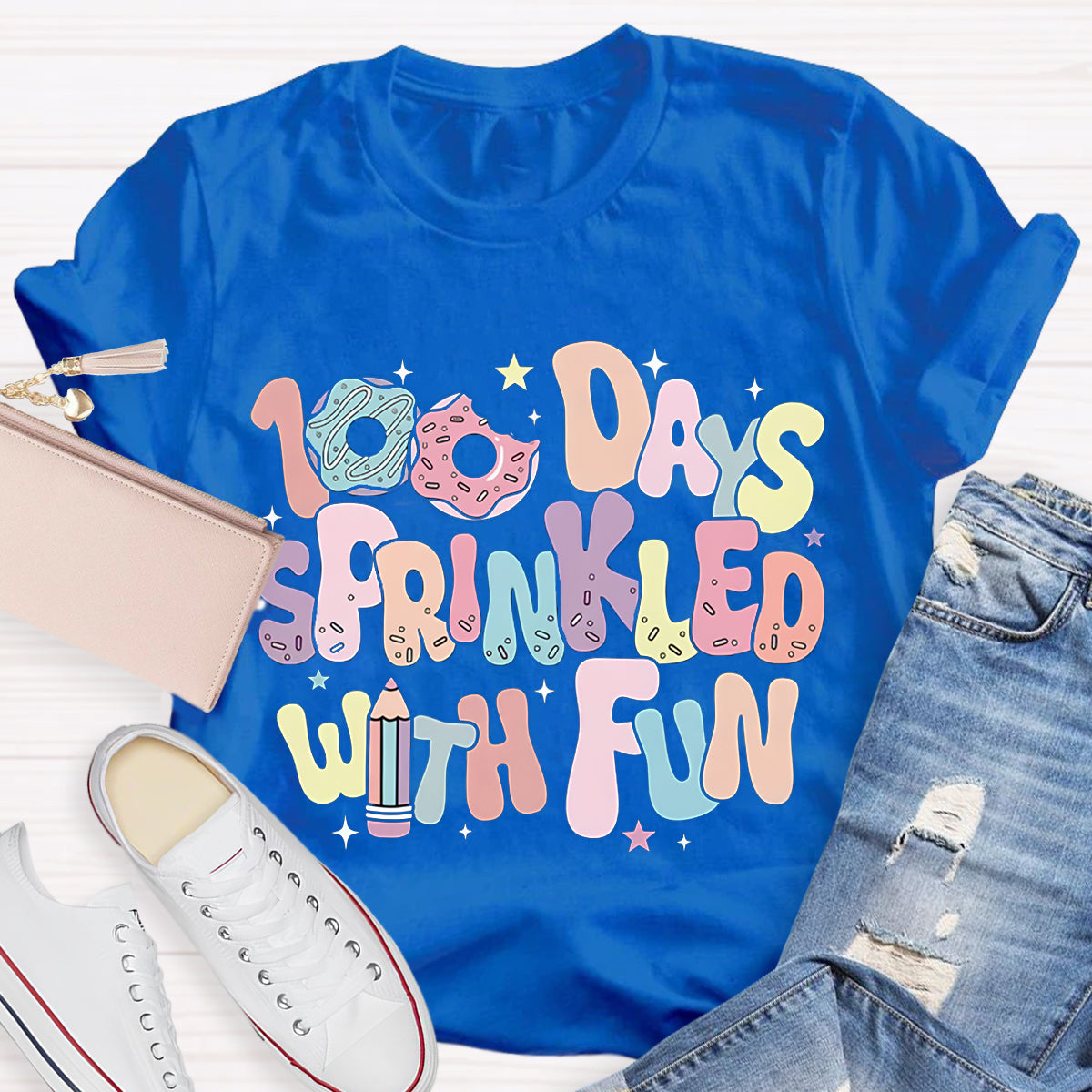 100 Days Sprinkled With Fun Teacher T-Shirt