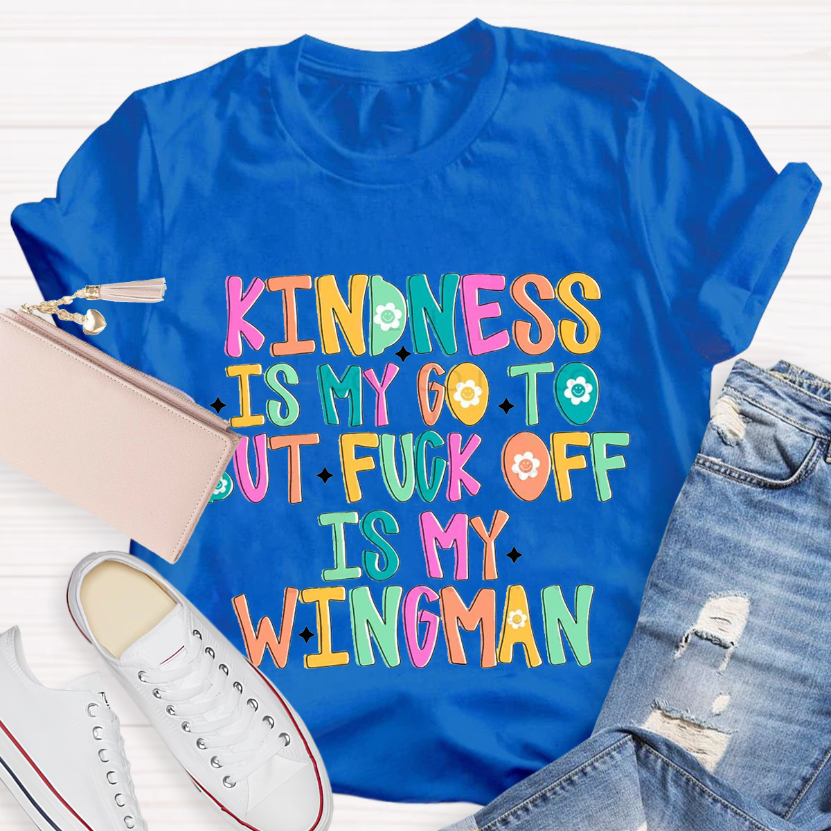 Cartoon Kindness Teacher T-Shirt