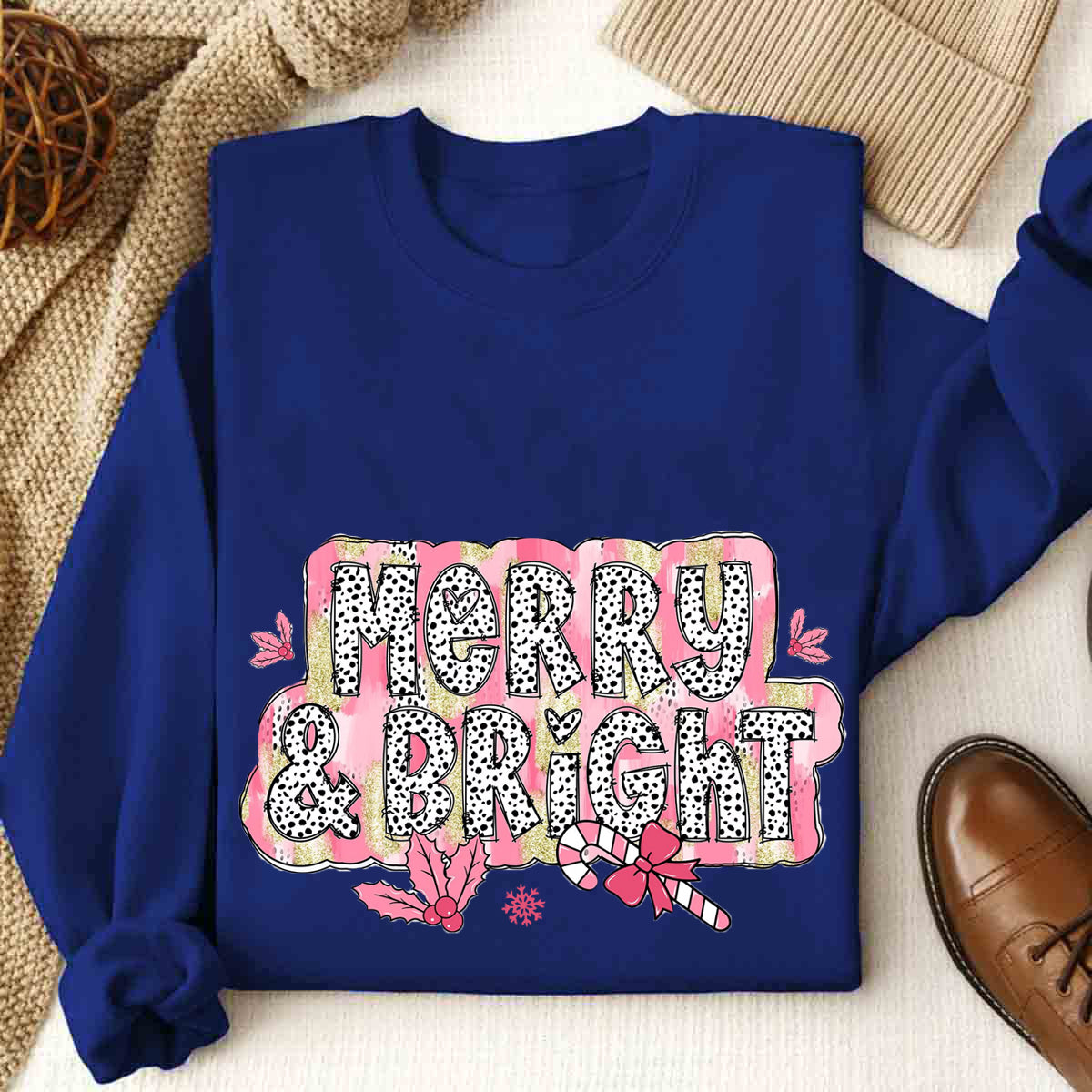 Merry & Bright Christmas Sweatshirt