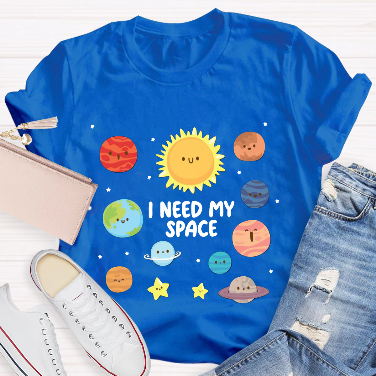 I Need My Space Planets T-Shirt