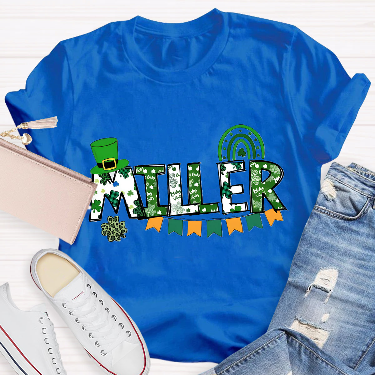 Personalized Name Saint Patricks Day Teacher T-Shirt