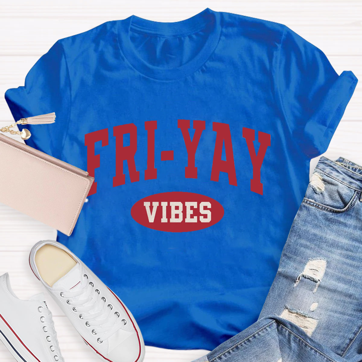 Fri-Yay Vibes Happy Friday T-Shirt