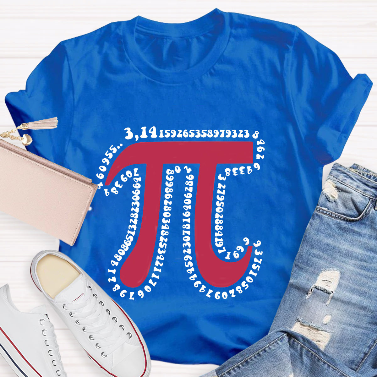 Pink Pi Day Math Teacher T-Shirt