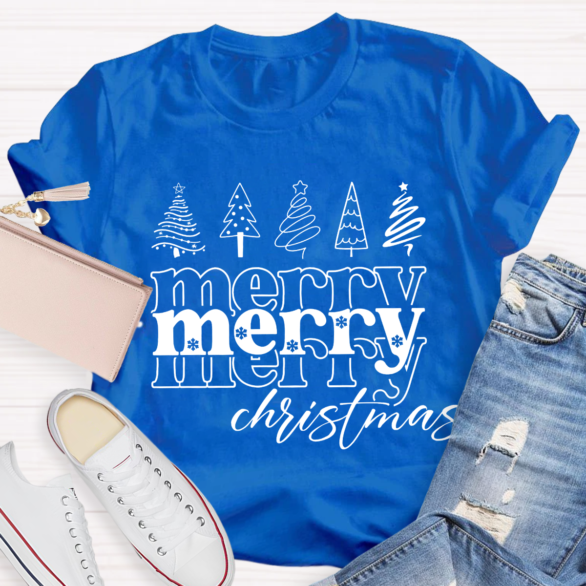 Merry Christmas Tree Teacher T-Shirt