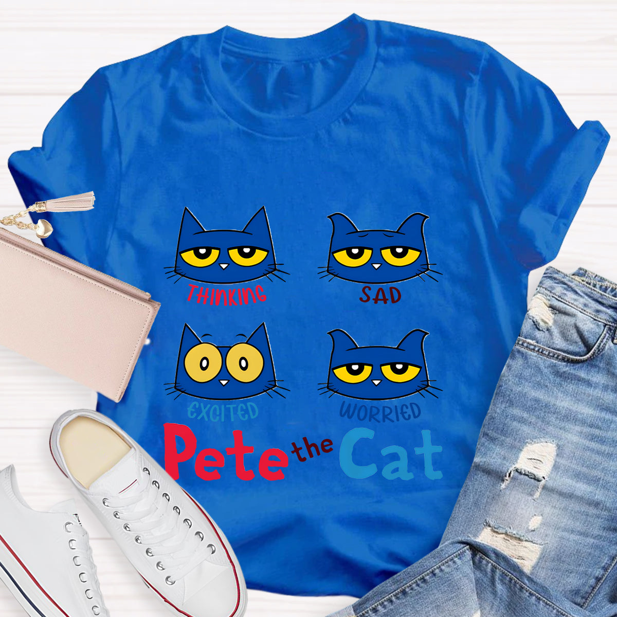 Funny Pete The Cat Emotions T-Shirt