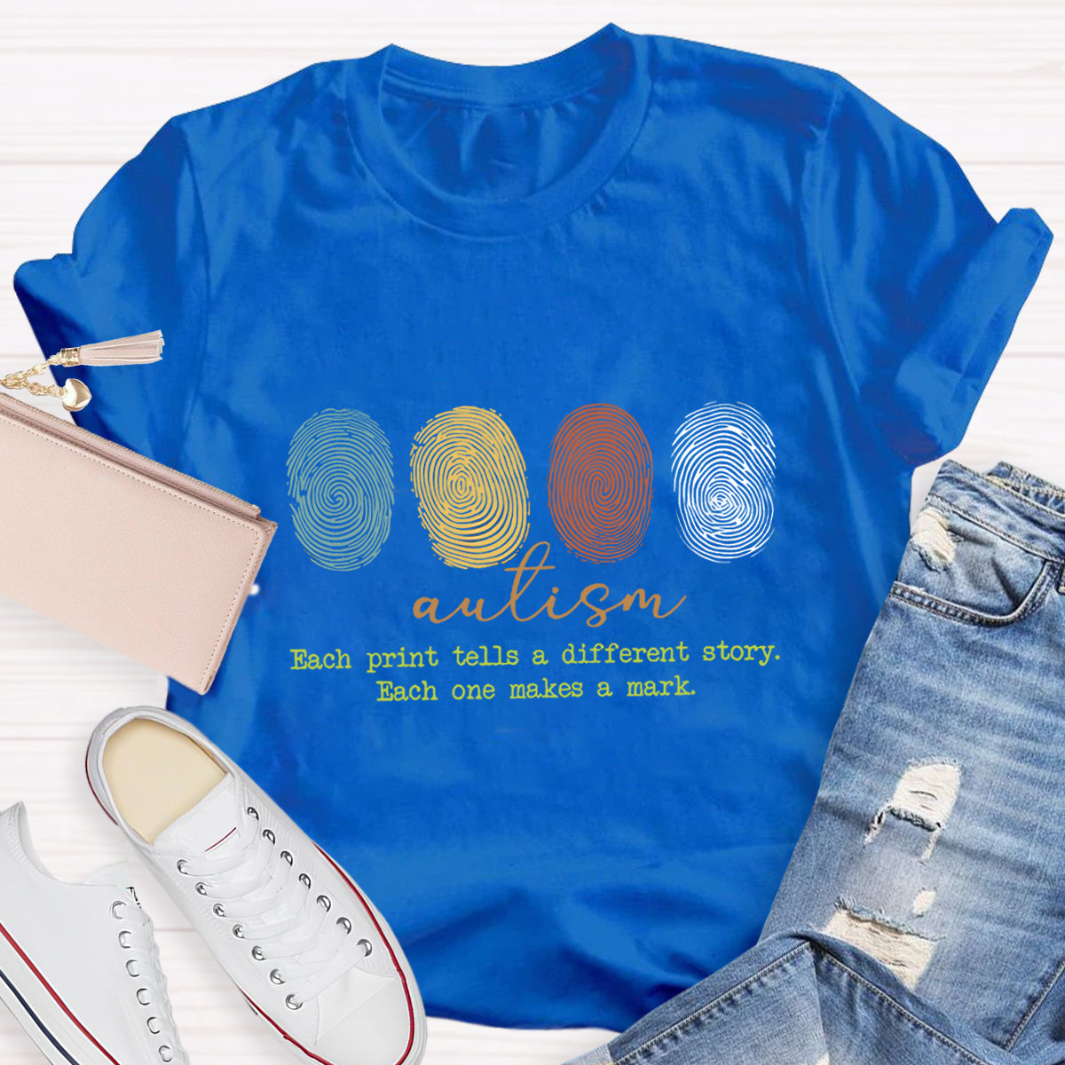 Autism Each Print Tells A Different Story T-Shirt