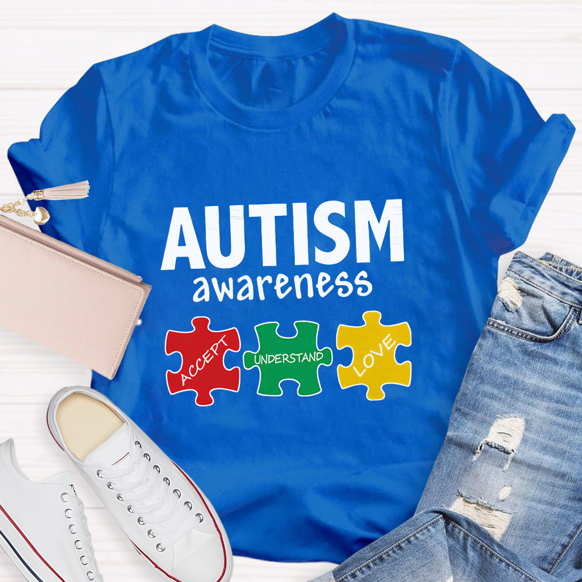 Autism Awareness Support Puzzle T-Shirt