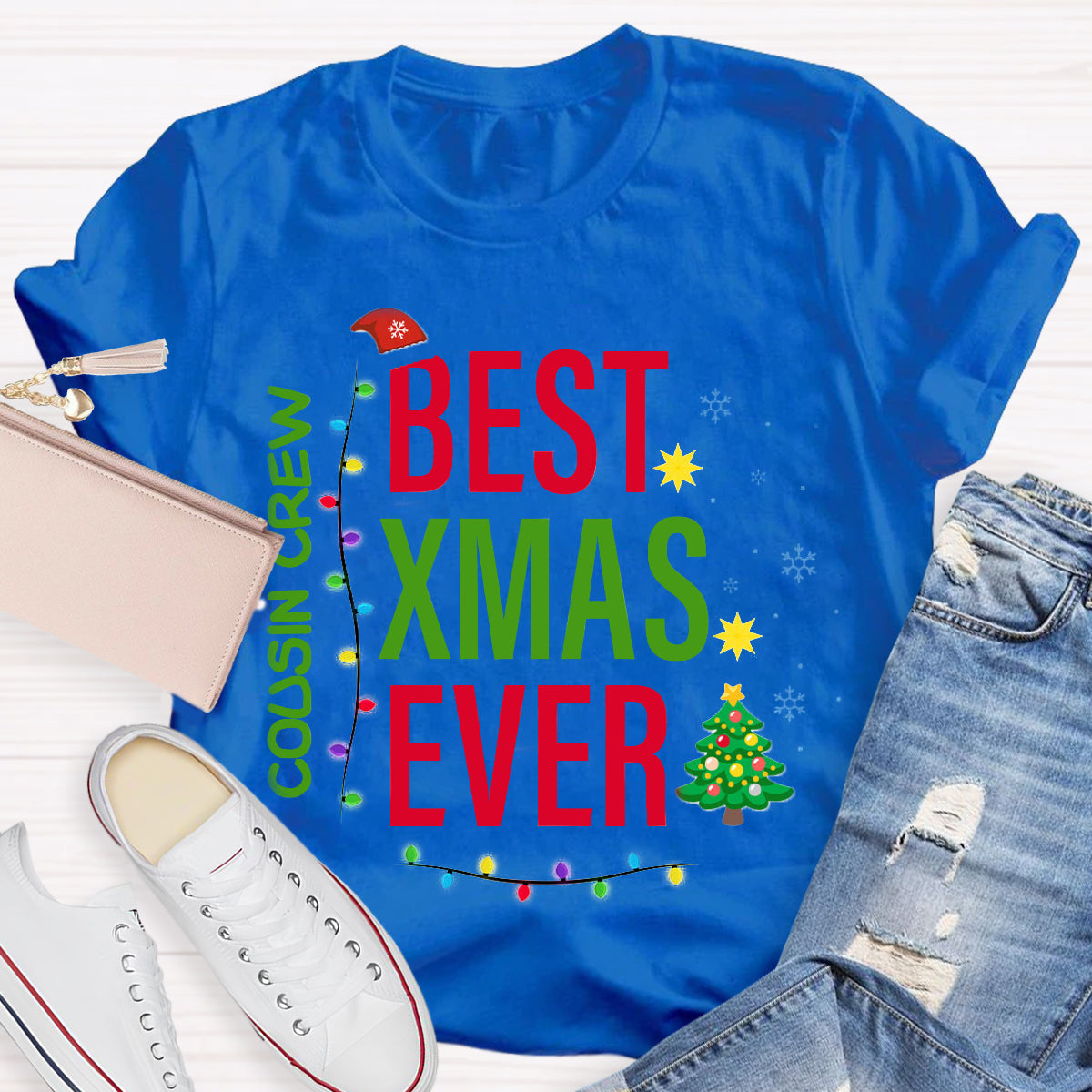 Personalized Team Name Best Xmas Ever T-Shirt