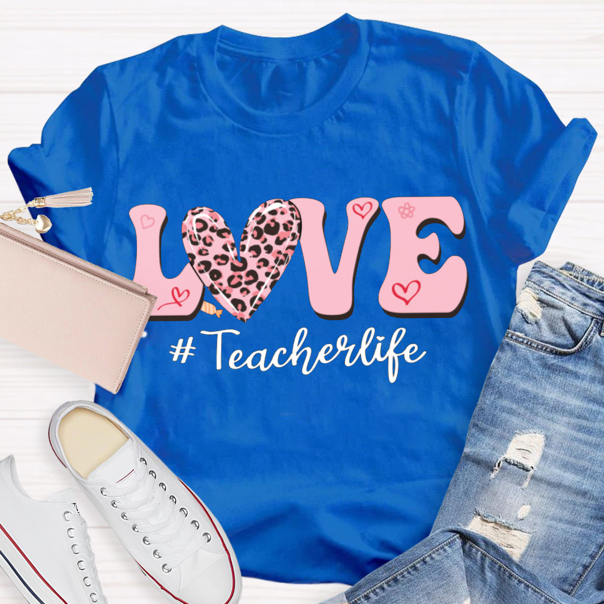 Love Valentine's Day Teacher T-Shirt