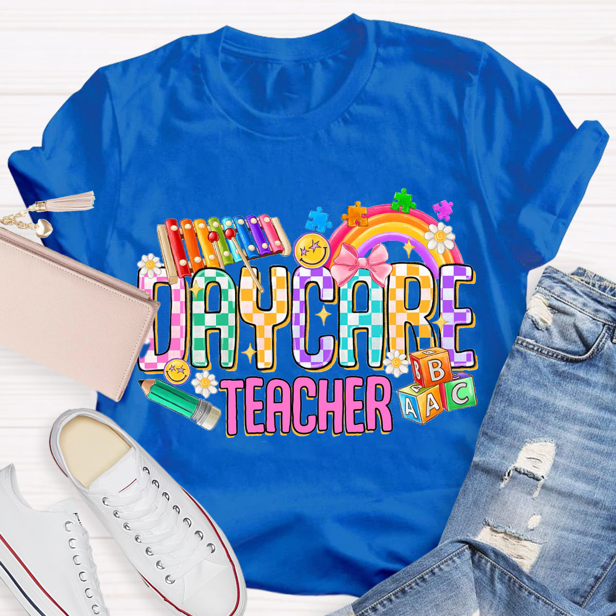 Rainbow Daycare Teacher T-Shirt