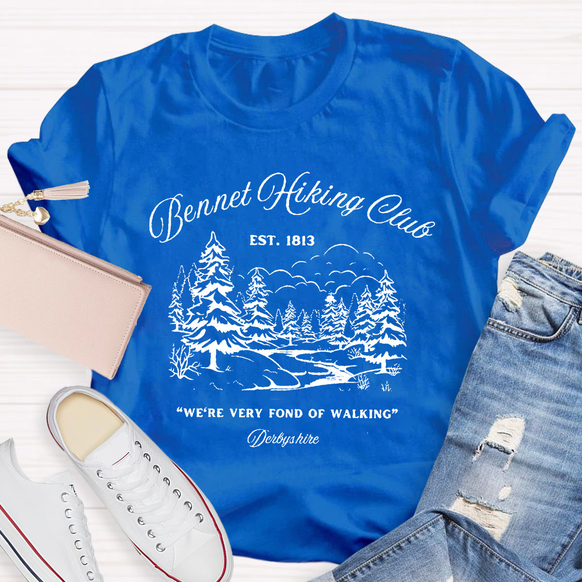 We're Very Fond Of Walking Teacher T-Shirt