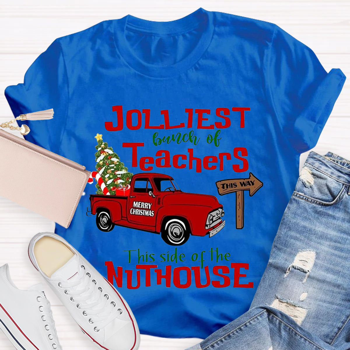 Jolliest Bunch of Teachers Teacher T-Shirt