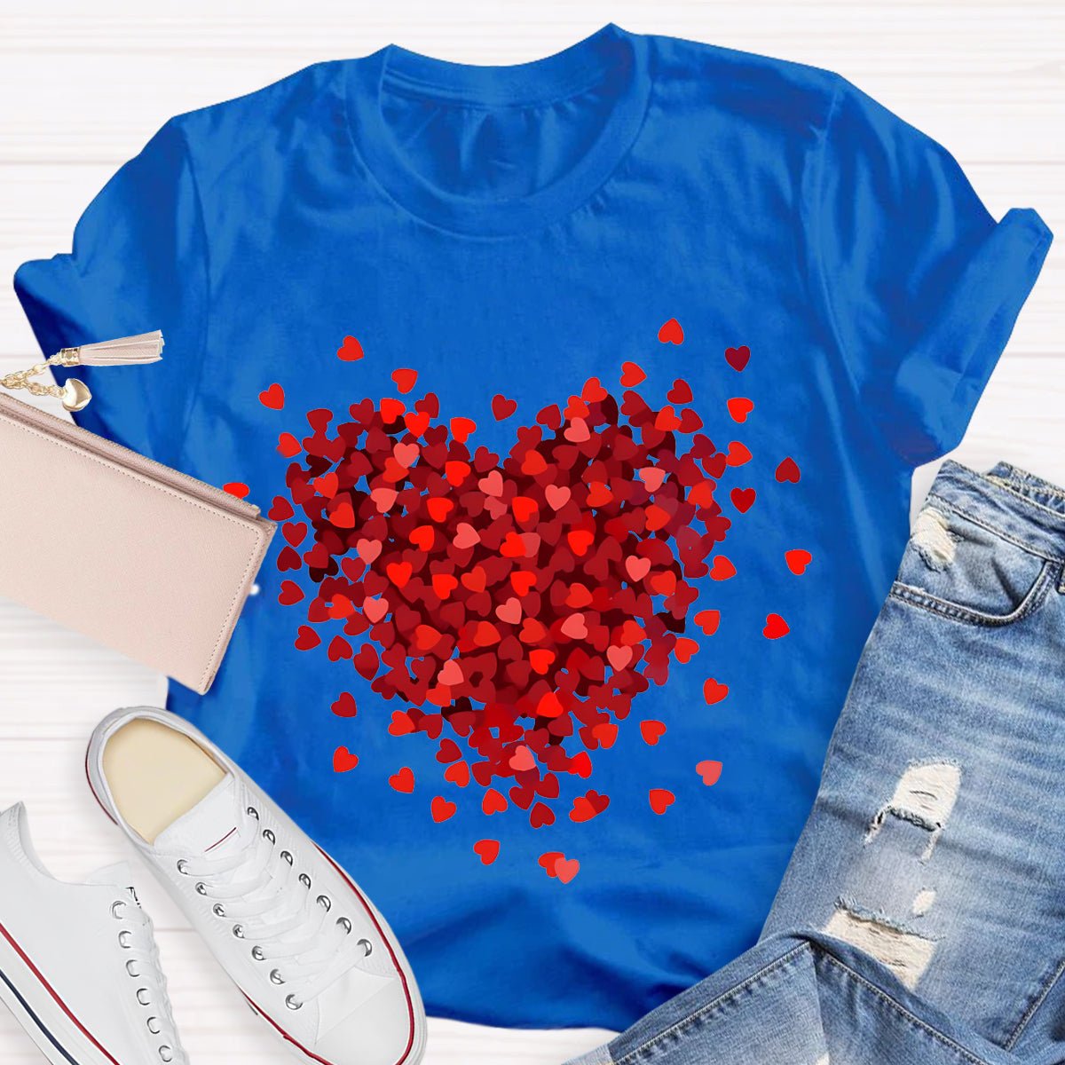 Let Love Fill Your Heart Teacher T-Shirt