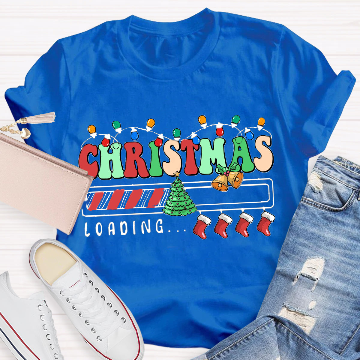 Christmas Loading Teacher T-Shirt