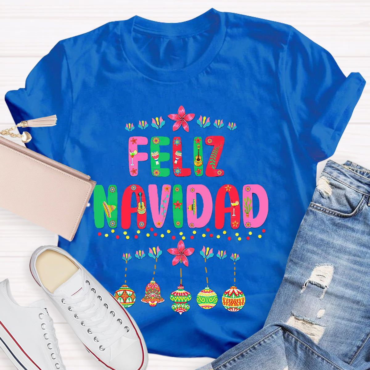 Feliz Navidad Spanish Teacher T-Shirt