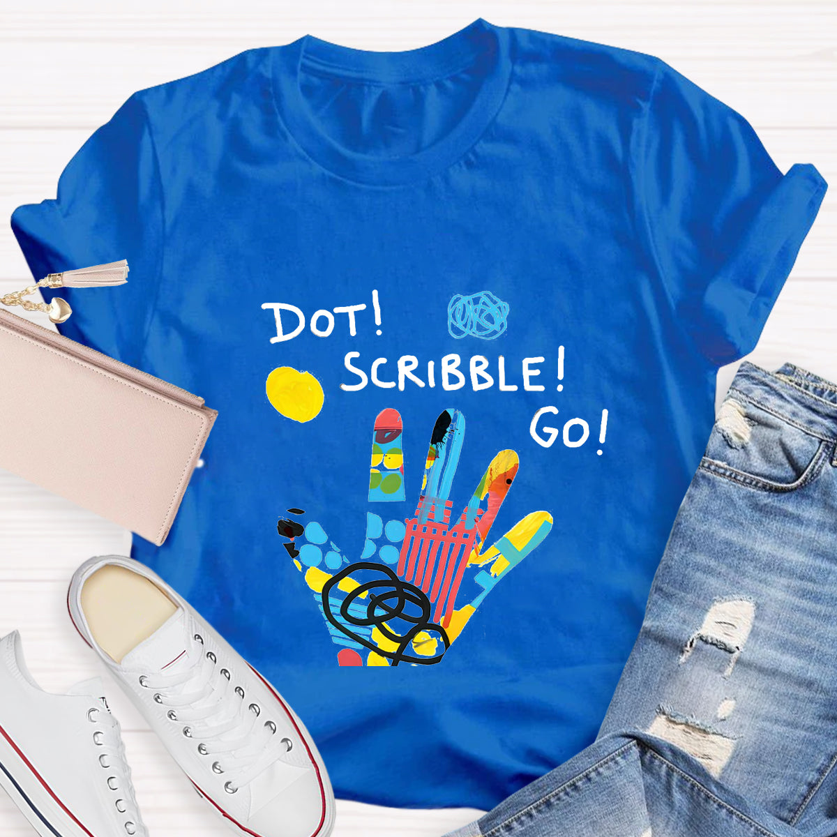 Dot Scribble Go Children's Books T-Shirt